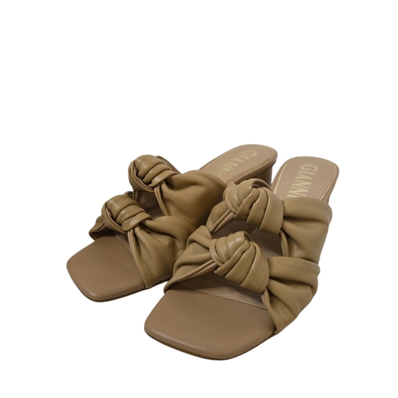 Gianni Bini Sandals Kooper Double Knot Leather Slide Size 9.5 - Picture 3 of 7